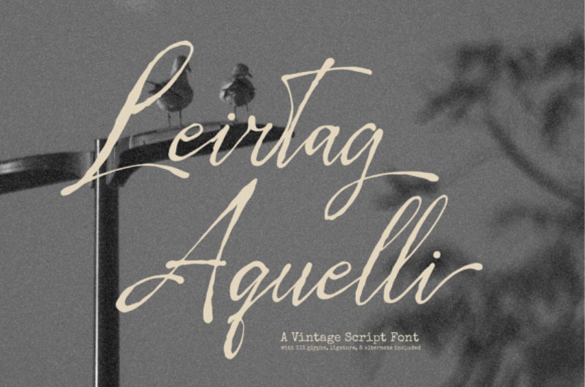 Leirtag Aquelli Font