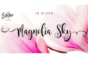 Magnolia Sky Font - FreeDaFonts