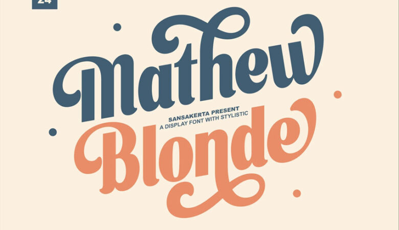 Mathew Blonde Font