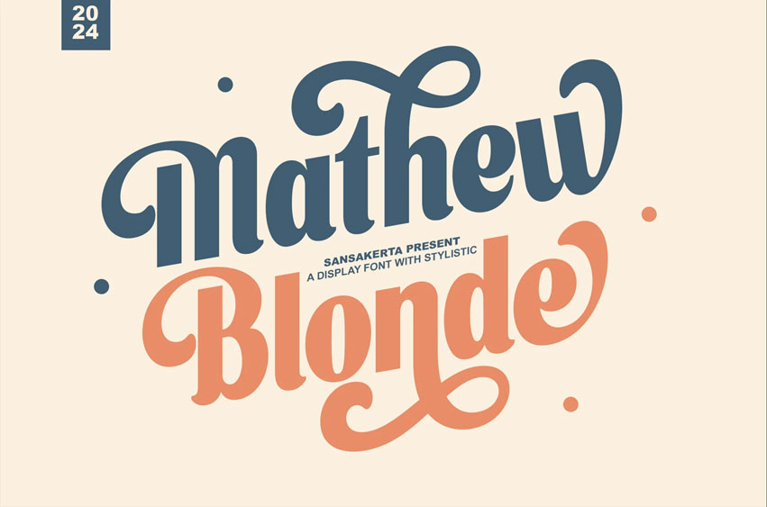 Mathew Blonde Font