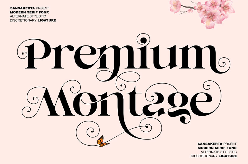 Premium Montage Font