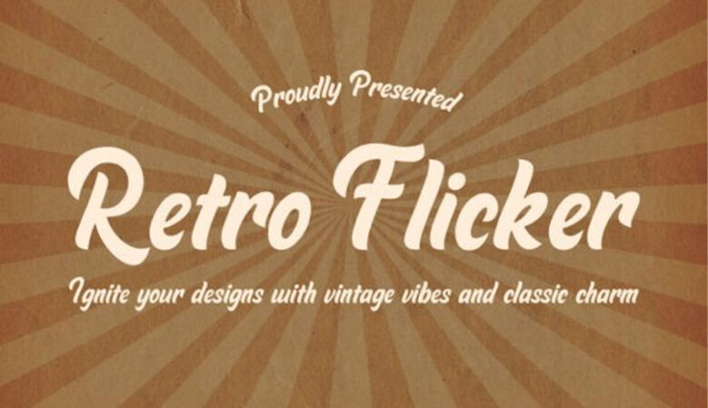 Retro Flicker Font