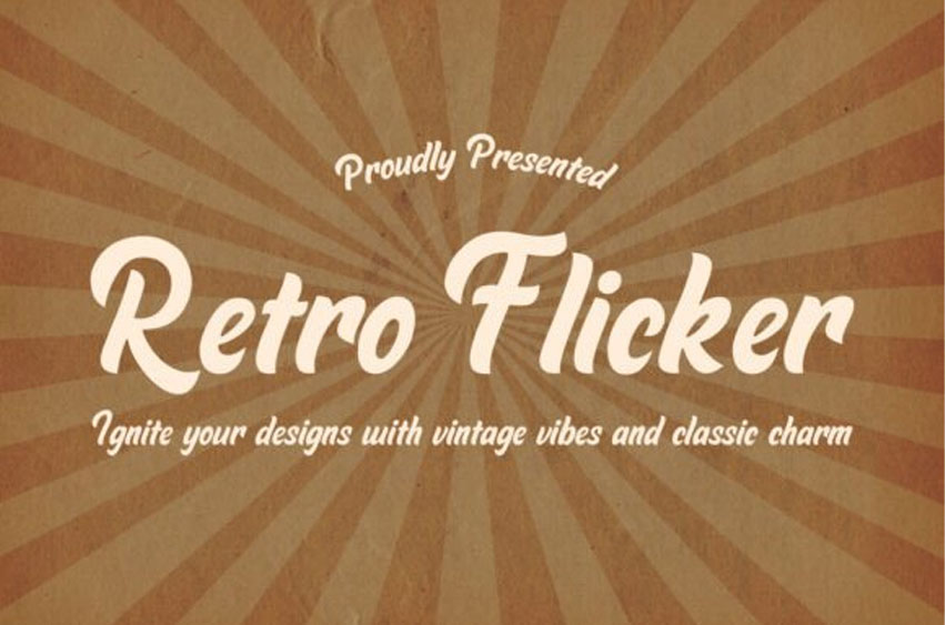 Retro Flicker Font