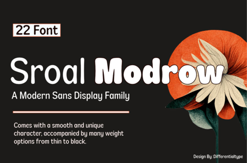 Sroal Modrow Font