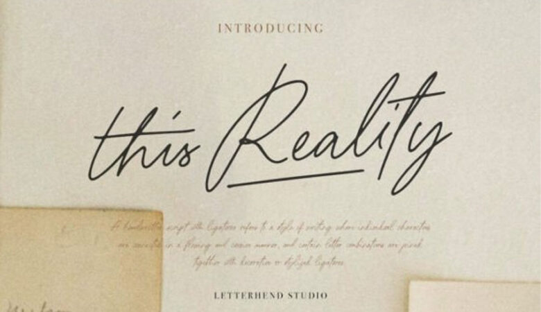 This Reality Font