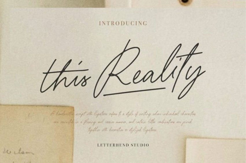 This Reality Font