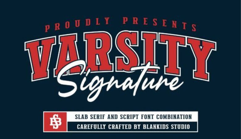 Varsity Signature Font