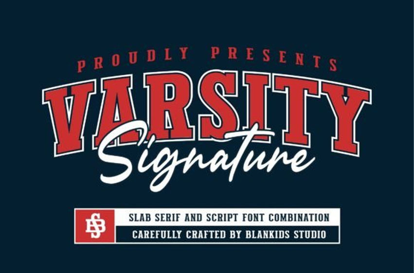 Varsity Signature Font