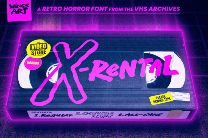 X-rental Font