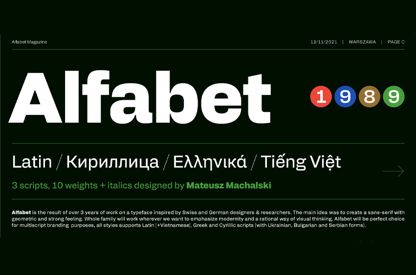 Alfabet Font