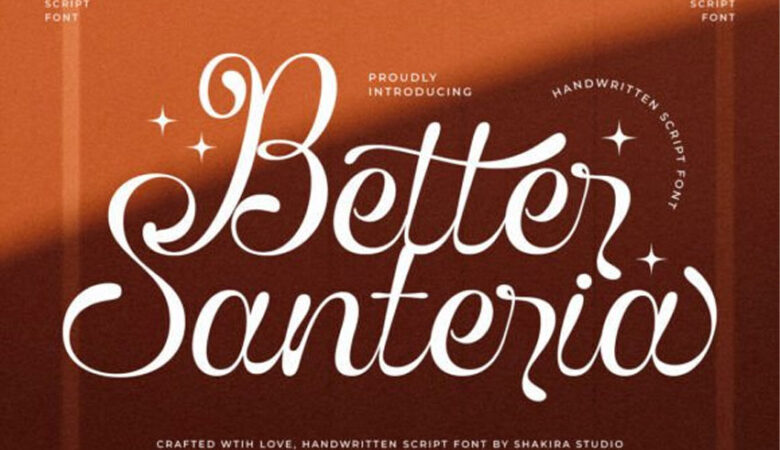 Better Santeria Font