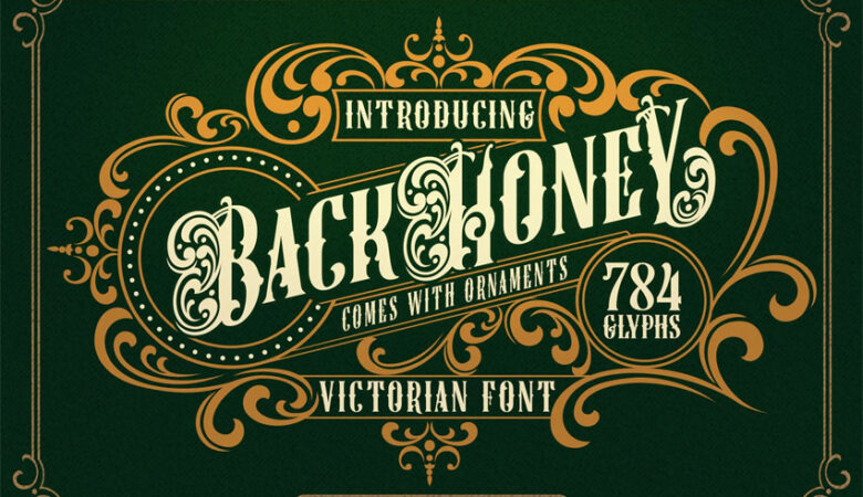 Black Honey Victorian Font