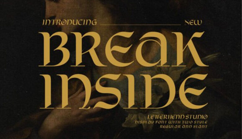 Break Inside Font