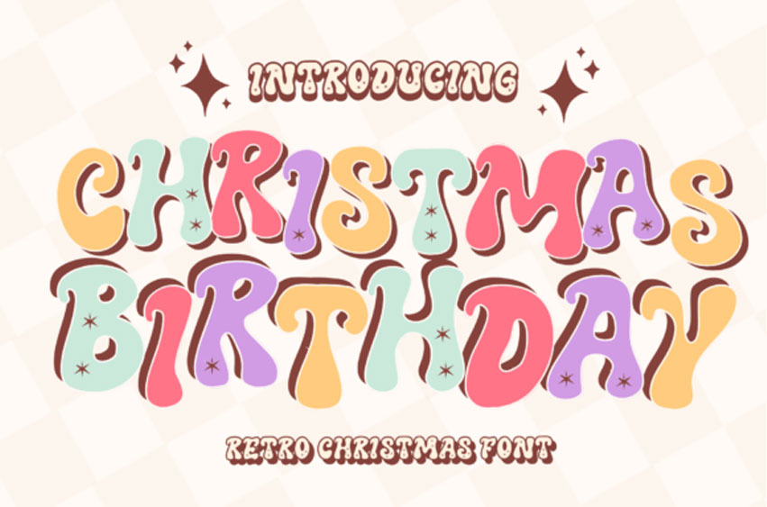 Christmas Birthday Font