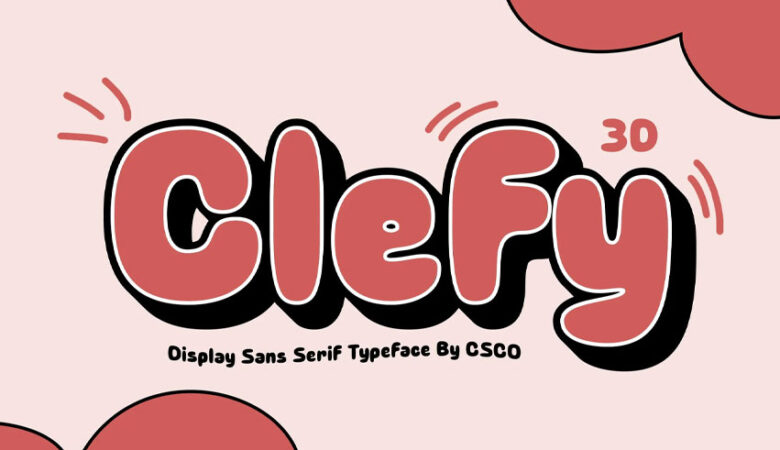 Clefy 3D Font