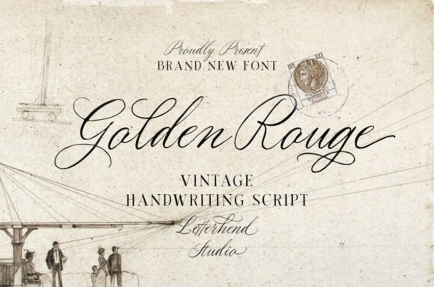 Golden Rouge Font