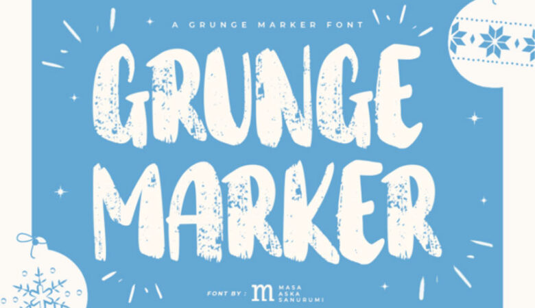 Grunge Marker Font