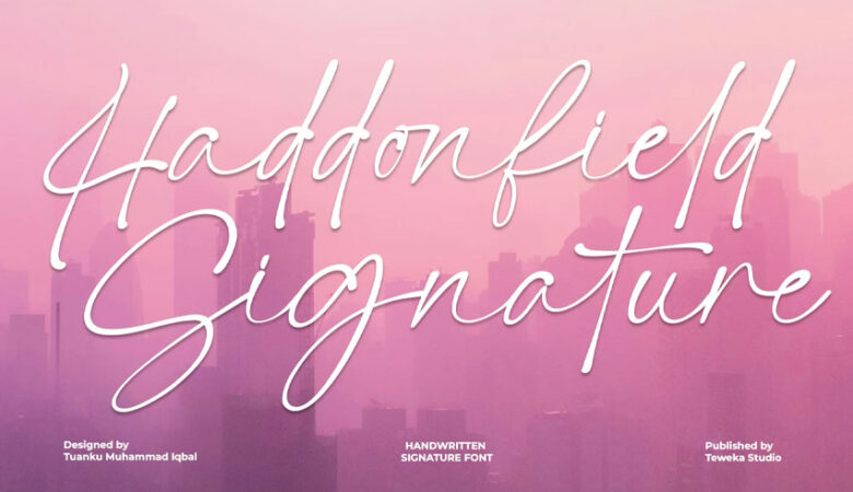 Haddonfield Signature Font