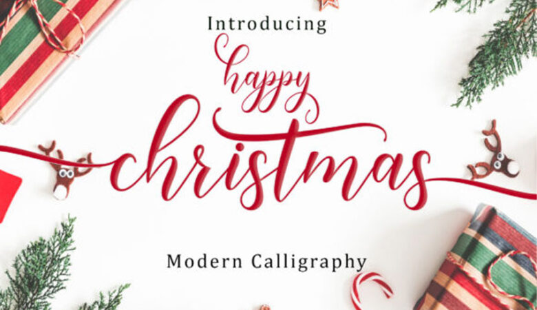 Happy Christmas Script Font