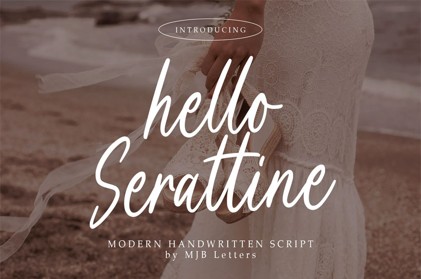 Hello Serattine Font