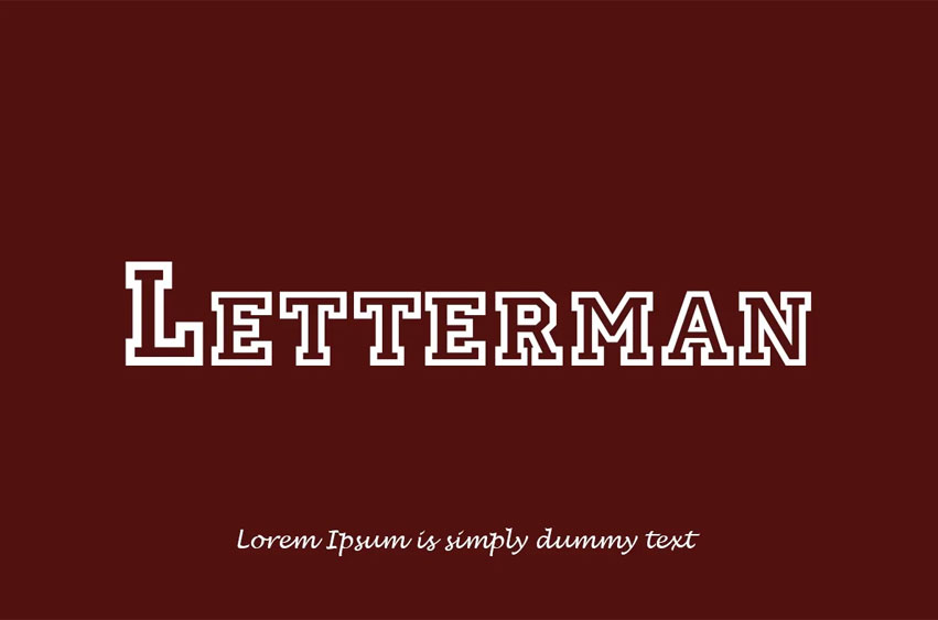 Letterman Font