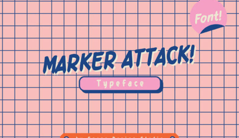 Marker Attack Font