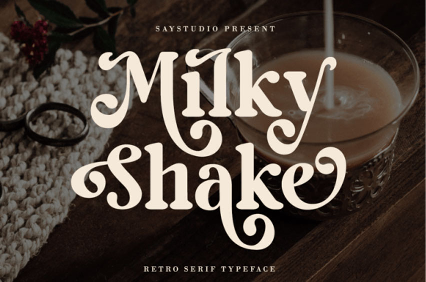 Milky Shake Font