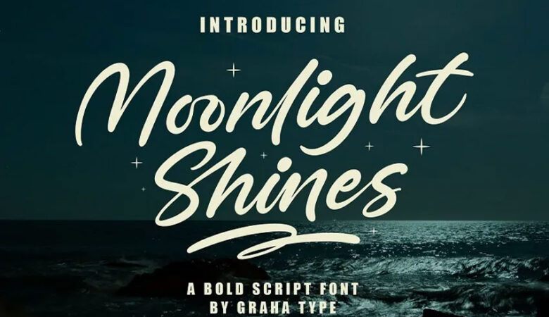 Moonlight Shines Font