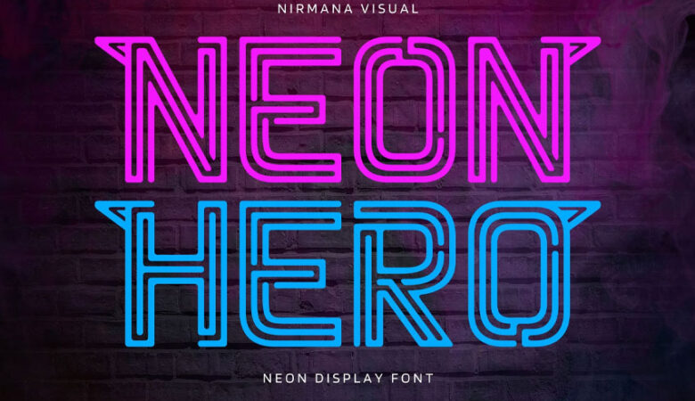 Neon Hero Font