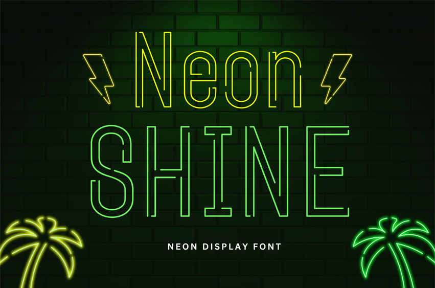 Neon Shine Font