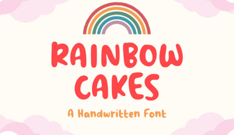 Rainbow Cakes Font