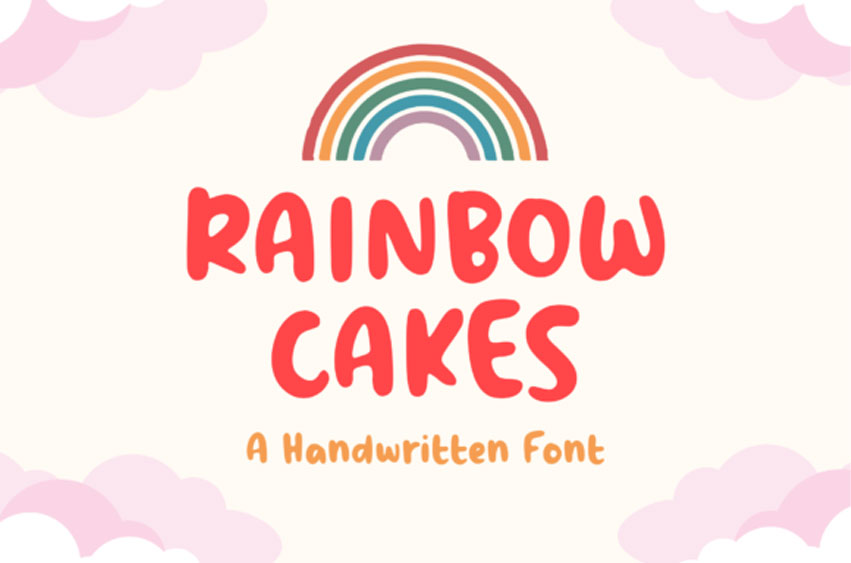 Rainbow Cakes Font