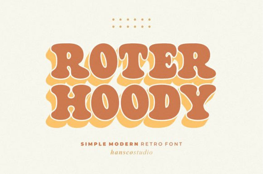 Roter Hoody Font