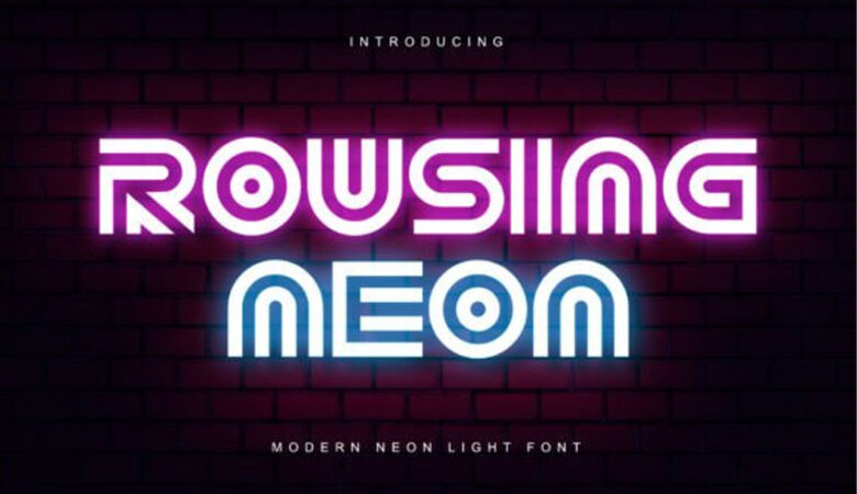 Rousing Neon Font