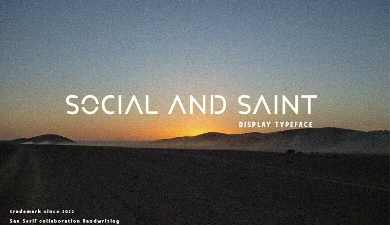 Saint And Social Font