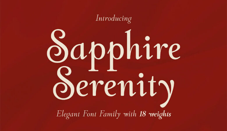 Sapphire Serenity Font