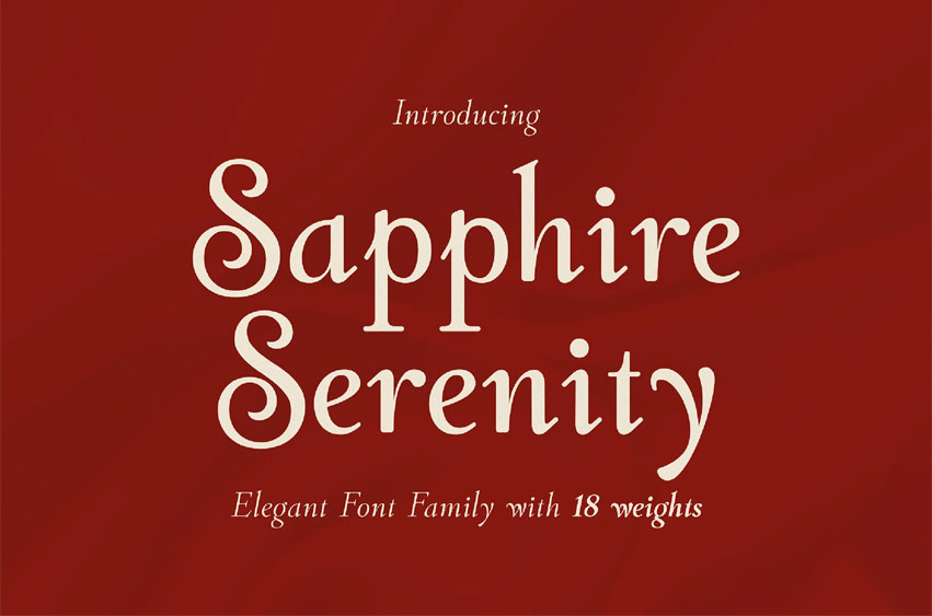 Sapphire Serenity Font