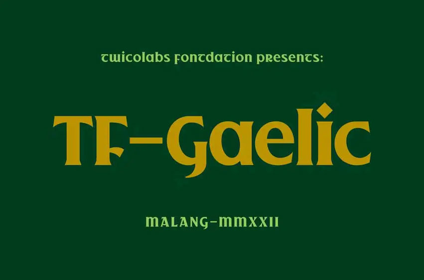 TF Gaelic Font