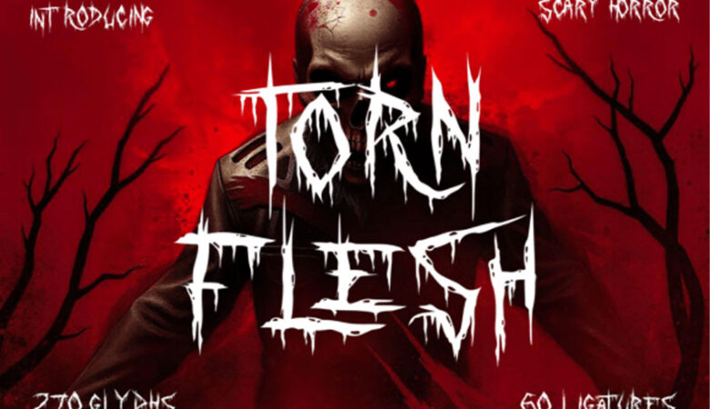 Torn Flesh Font