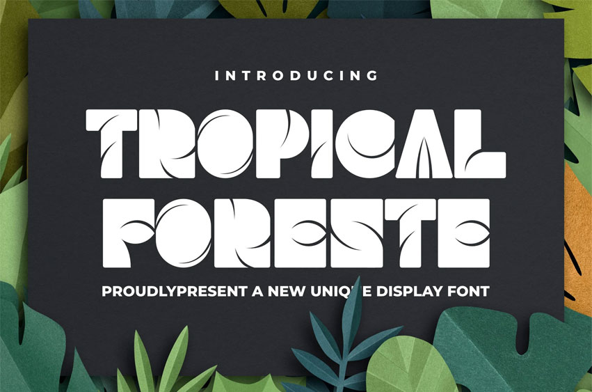 Tropical Foreste Font