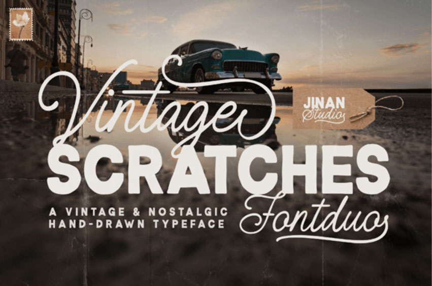 Vintage Scratches Font