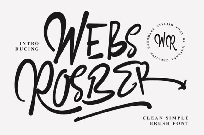 Webs Rosber Font