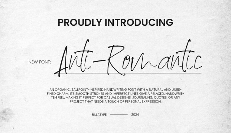 Anti-Romantic Font