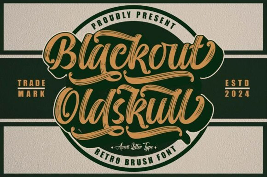 Blackout Oldskull Font