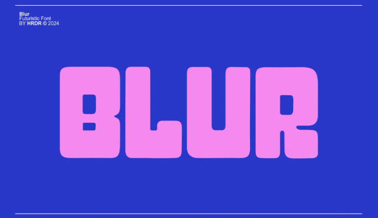 Blur Font