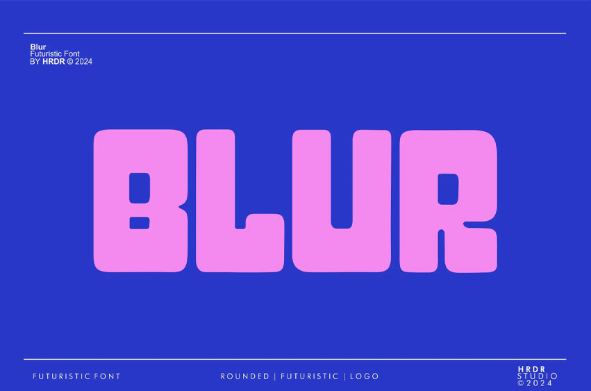 Blur Font