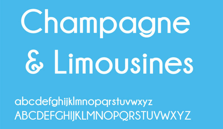 Champagne & Limousines Font