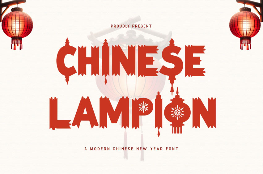 Chinese Lampion Font