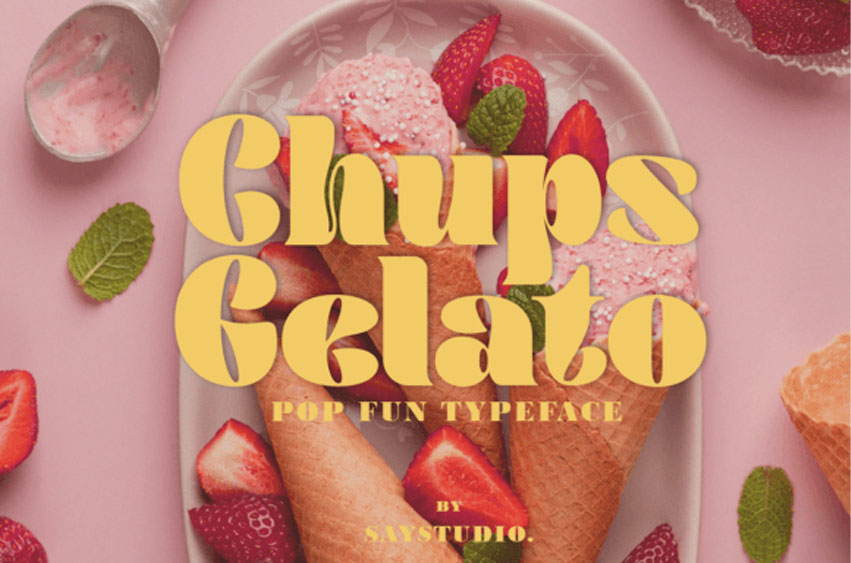 Chups Gelato Font