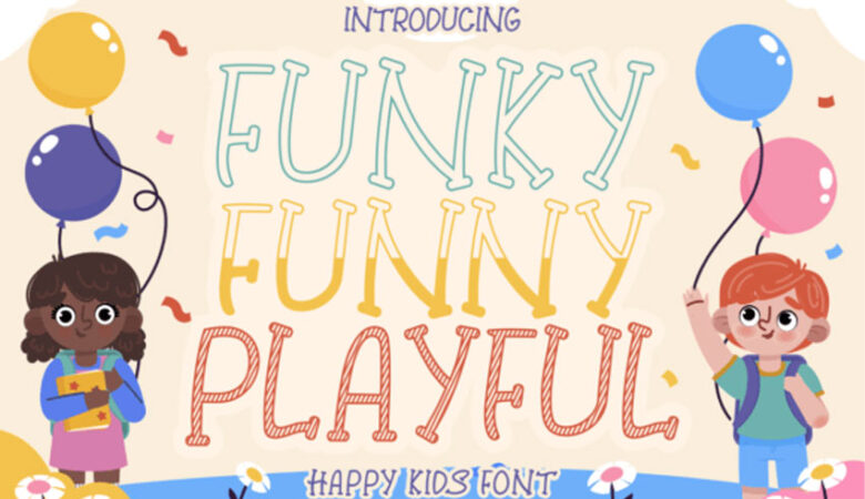 Funky Funny Playful Font